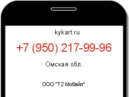 Информация о номере телефона +7 (950) 217-99-96: регион, оператор