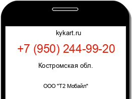 Информация о номере телефона +7 (950) 244-99-20: регион, оператор