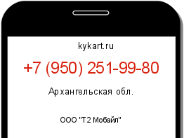 Информация о номере телефона +7 (950) 251-99-80: регион, оператор