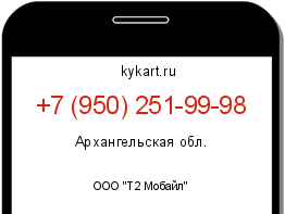 Информация о номере телефона +7 (950) 251-99-98: регион, оператор