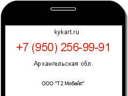 Информация о номере телефона +7 (950) 256-99-91: регион, оператор