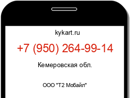 Информация о номере телефона +7 (950) 264-99-14: регион, оператор