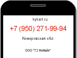 Информация о номере телефона +7 (950) 271-99-94: регион, оператор