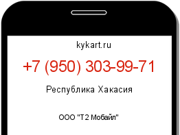 Информация о номере телефона +7 (950) 303-99-71: регион, оператор