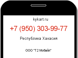 Информация о номере телефона +7 (950) 303-99-77: регион, оператор
