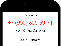 Информация о номере телефона +7 (950) 305-99-71: регион, оператор