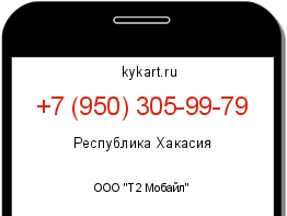Информация о номере телефона +7 (950) 305-99-79: регион, оператор
