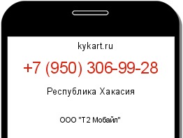 Информация о номере телефона +7 (950) 306-99-28: регион, оператор