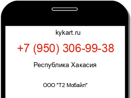 Информация о номере телефона +7 (950) 306-99-38: регион, оператор