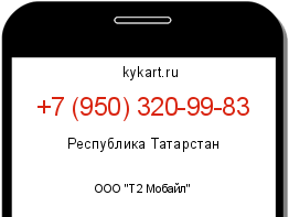 Информация о номере телефона +7 (950) 320-99-83: регион, оператор