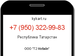 Информация о номере телефона +7 (950) 322-99-83: регион, оператор