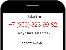 Информация о номере телефона +7 (950) 323-99-82: регион, оператор