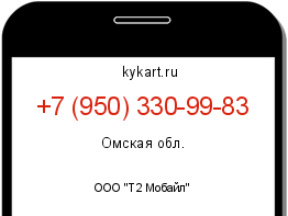 Информация о номере телефона +7 (950) 330-99-83: регион, оператор