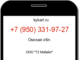 Информация о номере телефона +7 (950) 331-97-27: регион, оператор