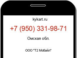 Информация о номере телефона +7 (950) 331-98-71: регион, оператор