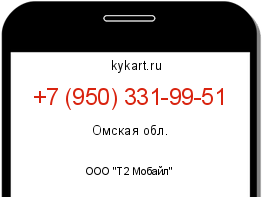 Информация о номере телефона +7 (950) 331-99-51: регион, оператор