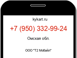 Информация о номере телефона +7 (950) 332-99-24: регион, оператор