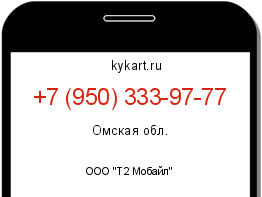 Информация о номере телефона +7 (950) 333-97-77: регион, оператор