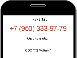 Информация о номере телефона +7 (950) 333-97-79: регион, оператор