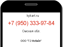 Информация о номере телефона +7 (950) 333-97-84: регион, оператор