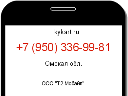 Информация о номере телефона +7 (950) 336-99-81: регион, оператор