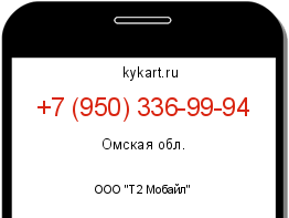 Информация о номере телефона +7 (950) 336-99-94: регион, оператор