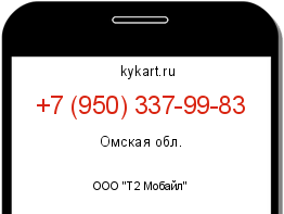 Информация о номере телефона +7 (950) 337-99-83: регион, оператор