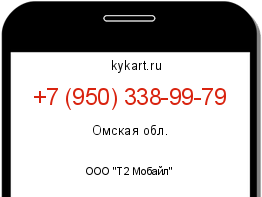 Информация о номере телефона +7 (950) 338-99-79: регион, оператор