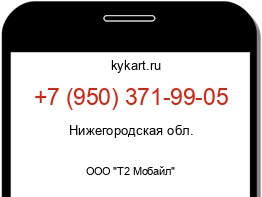 Информация о номере телефона +7 (950) 371-99-05: регион, оператор