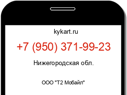 Информация о номере телефона +7 (950) 371-99-23: регион, оператор