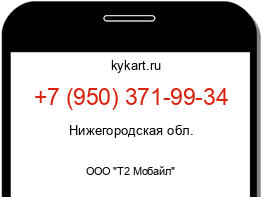 Информация о номере телефона +7 (950) 371-99-34: регион, оператор