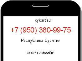 Информация о номере телефона +7 (950) 380-99-75: регион, оператор