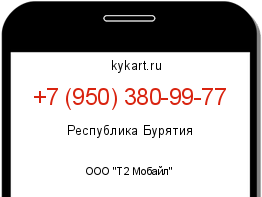Информация о номере телефона +7 (950) 380-99-77: регион, оператор