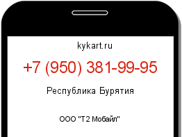 Информация о номере телефона +7 (950) 381-99-95: регион, оператор