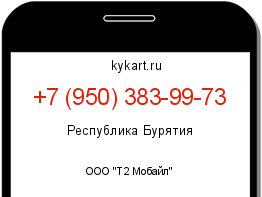 Информация о номере телефона +7 (950) 383-99-73: регион, оператор