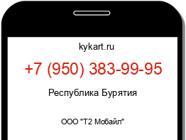 Информация о номере телефона +7 (950) 383-99-95: регион, оператор