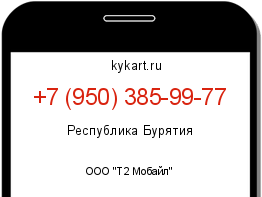 Информация о номере телефона +7 (950) 385-99-77: регион, оператор