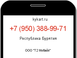 Информация о номере телефона +7 (950) 388-99-71: регион, оператор