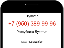 Информация о номере телефона +7 (950) 389-99-96: регион, оператор
