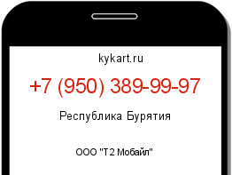 Информация о номере телефона +7 (950) 389-99-97: регион, оператор