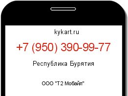 Информация о номере телефона +7 (950) 390-99-77: регион, оператор