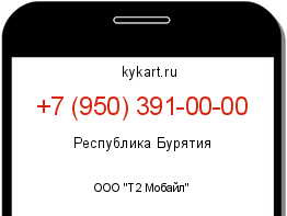 Информация о номере телефона +7 (950) 391-00-00: регион, оператор