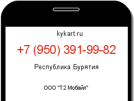 Информация о номере телефона +7 (950) 391-99-82: регион, оператор