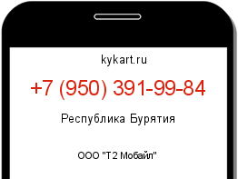 Информация о номере телефона +7 (950) 391-99-84: регион, оператор