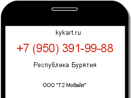 Информация о номере телефона +7 (950) 391-99-88: регион, оператор