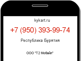 Информация о номере телефона +7 (950) 393-99-74: регион, оператор