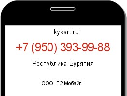 Информация о номере телефона +7 (950) 393-99-88: регион, оператор