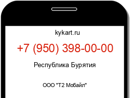 Информация о номере телефона +7 (950) 398-00-00: регион, оператор