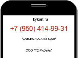 Информация о номере телефона +7 (950) 414-99-31: регион, оператор