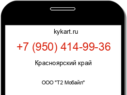 Информация о номере телефона +7 (950) 414-99-36: регион, оператор